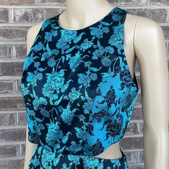 Anthropologie x Hutch Floral Jacquard Cut Out Mini Dress NWT‎ - Size 4 - Picture 6 of 16